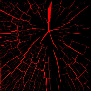 Black Ipad Design With Red Cracks Wallpaper
