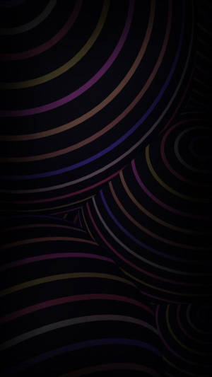 Black Iphone Curvy Lines Wallpaper