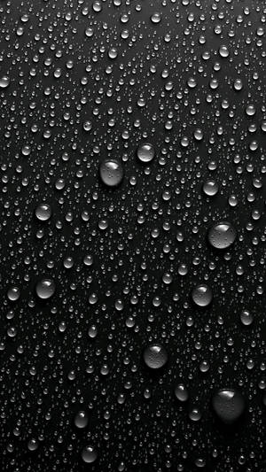 Black Iphone Droplets Wallpaper
