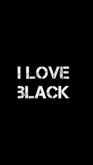 Black Iphone Love Black Wallpaper