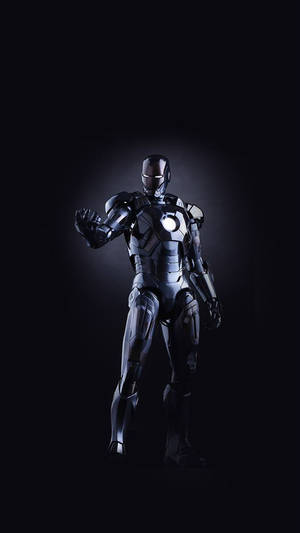 Black Iron Man Marvel Phone Wallpaper