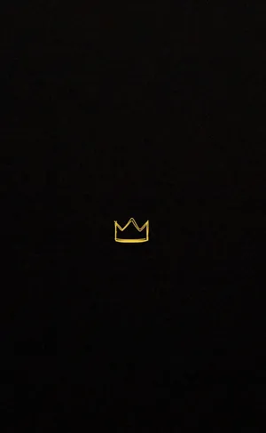 Black King Crown Icon Wallpaper