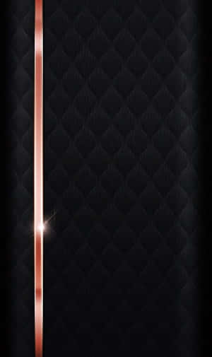 Black Leather Background With A Rose Gold Strip Wallpaper