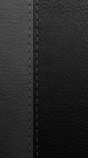 Black Leather Background With Stitching Wallpaper