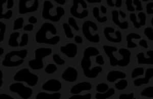 Black Leopard Print Pattern Wallpaper