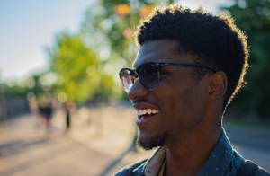 Black Man With A Wide Grin Wallpaper