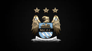 Black Manchester City Eagle Logo Wallpaper