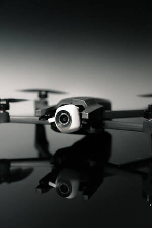 Black Mavic Pro Webcam Drone Wallpaper