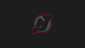 Black New Jersey Devils Logo Wallpaper