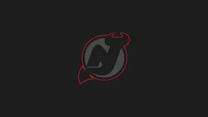 Black New Jersey Devils Logo Wallpaper