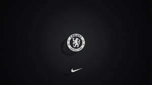 Black Nike Chelsea Fc Logo Wallpaper