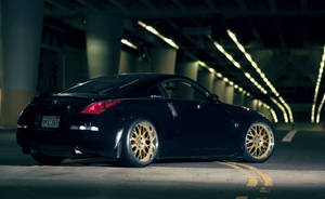 Black Nissan 350z Iphone Lock Screen Wallpaper