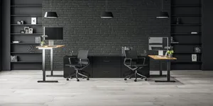 Black Office Background Wallpaper