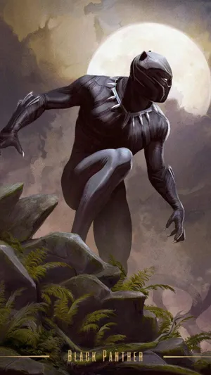 Black Panther By Daniel Mcfly Wallpaper