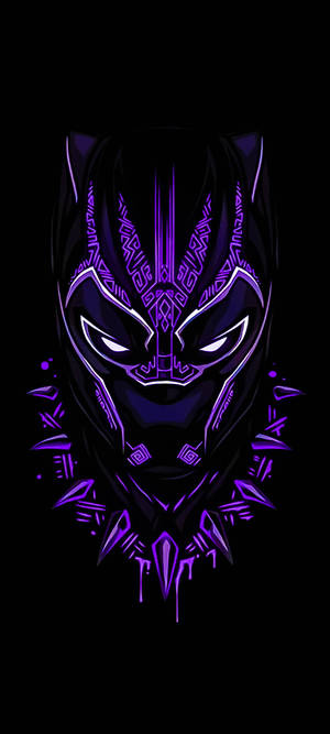 Black Panther Dark Purple Iphone Wallpaper