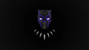 Black Panther In Solid Black Wallpaper