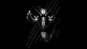 Black Panther Silhouette Scratch Wallpaper