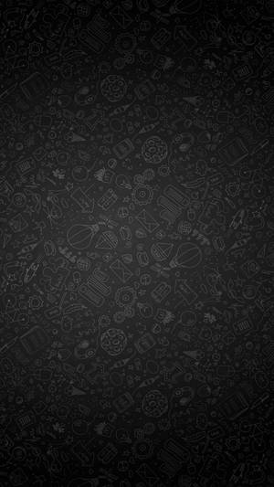 Black Pattern Abstract Icons Doodle Wallpaper