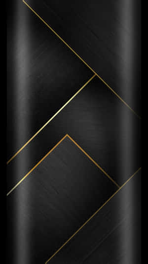 Black Pattern Gold Wallpaper