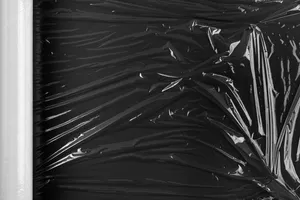 Black Plastic Wrap Roll Wallpaper