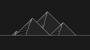 Black Pyramid Drawing Wallpaper