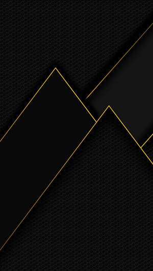 Black Pyramid With Gold Outline Wallpaper