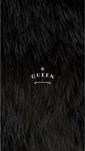 Black Queen In Abstract Furry Background Wallpaper