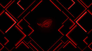 Black Red 4k Rog With Corners Wallpaper