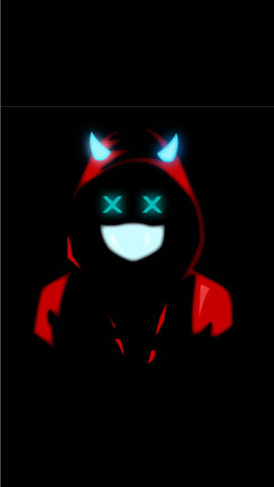 Black Red Hoodie Devil Boy Wallpaper