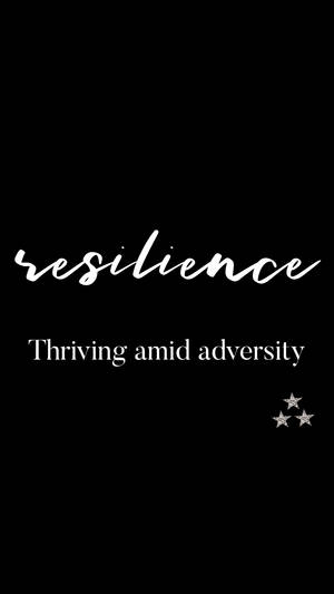 Black Resilience Cute Positive Quotes Wallpaper