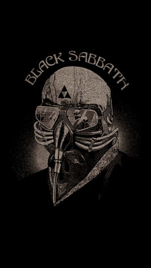 Black Sabbath Gas Maskand Helmet Artwork Wallpaper