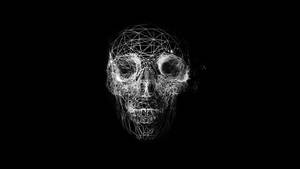 Black Skull Abstract Wallpaper