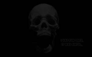 Black Skull Funny Wallpaper