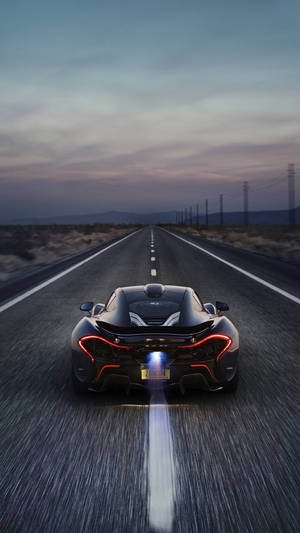 Black Sports Car Speed Iphone Wallpaper