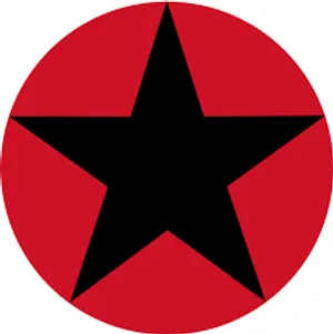Black Star On Red Wallpaper