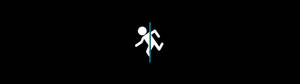 Black Stickman Poster Wallpaper