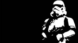 Black Stormtrooper Background Cover Wallpaper