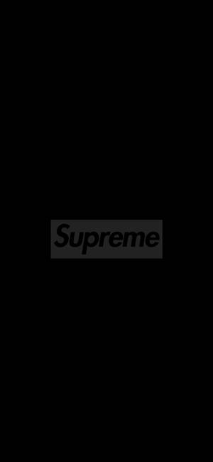 Black Supreme With Grey Border Wallpaper
