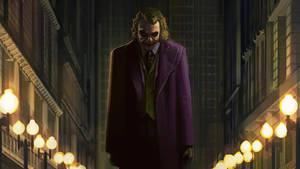 Black Ultra Hd Joker In Gotham Wallpaper