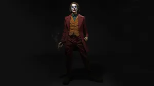 Black Ultra Hd Joker Standing Wallpaper