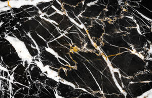 Black White Gold Marble Wallpaper