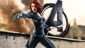 Black Widow Action Avenger 3d Wallpaper