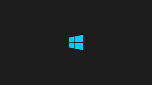 Black Windows 10 Hd Blue Logo Wallpaper