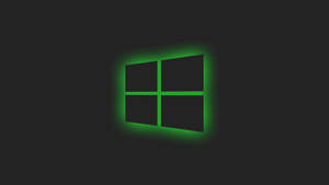 Black Windows 10 Hd Green Lights Wallpaper