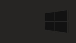 Black Windows 10 Hd On Gray Wallpaper