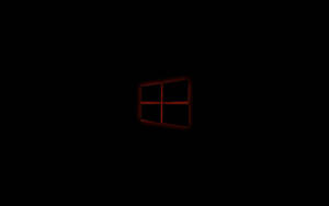 Black Windows 10 Hd Red Light Wallpaper