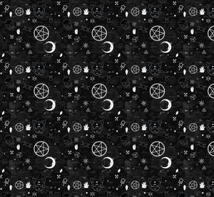 Black Witchy Aesthetic Pattern Wallpaper