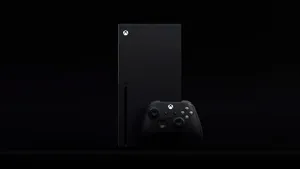 Black Xbox One X Console And Controller Wallpaper
