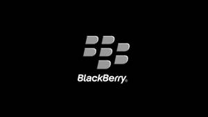 Blackberry Grey Black Logo Wallpaper