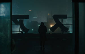 Blade Runner 2049 K In Rooftop Wallpaper